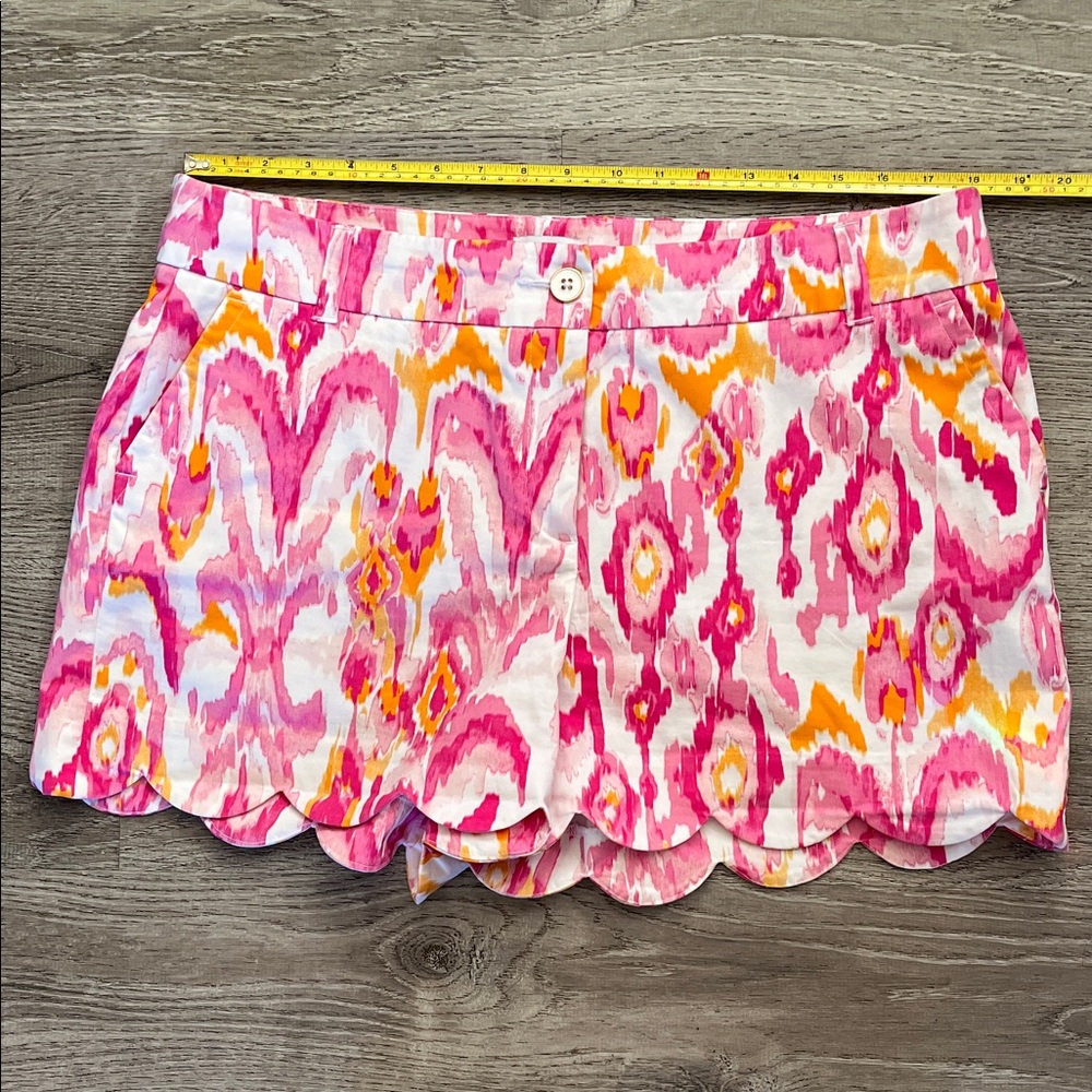 Crown & Ivy Pink and Yellow High Waist Shorts Size 14 - Picture 3 of 7